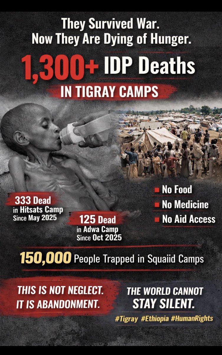 Danaity70's tweet image. 1
The war is finished but the political and economic situation is so tense that some families are even pushing their children to leave out of fear that a new war will break out,” he says.
#JusticeForTigray #EndImpunity 
#UN @hrw @Refugees @_AfricanUnion @UN_News_Centre @UNDPPA