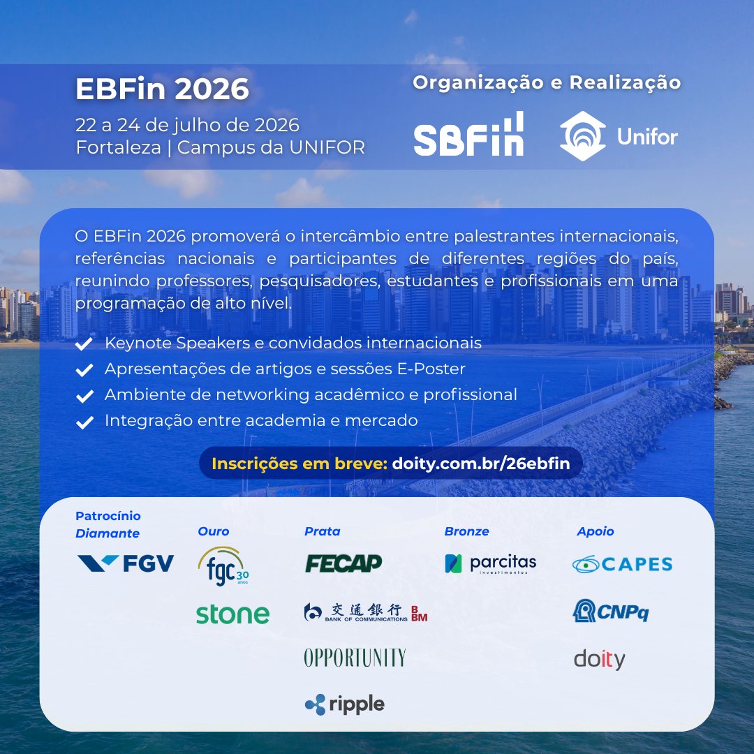 Sociedade Brasileira de Finanças (SBFin) tweet media