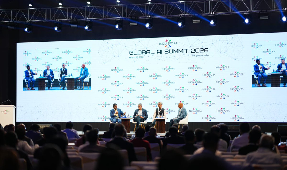 AusCGBengaluru's tweet image. Research Officer Urvashi attended the Global AI Summit hosted by @IndiasporaForum in #Bengaluru last week. Impressive insights from business leaders, startups &amp;amp; tech experts - and great to make some new #Australian connections.