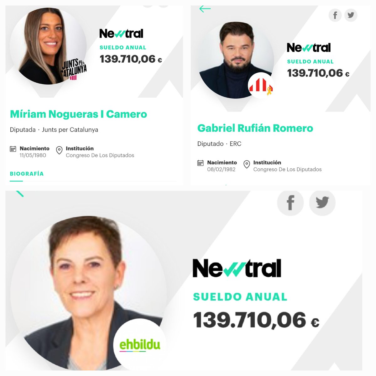 <a href="/La_SER/">Cadena SER</a> <a href="/pedrojimenezg/">Pedro Jiménez García</a> Qué un juez gane casi lo mismo que una etarra o unos golpistas xenófobos, socios preferentes de Sánchez, da una idea de la depravación del sistema.