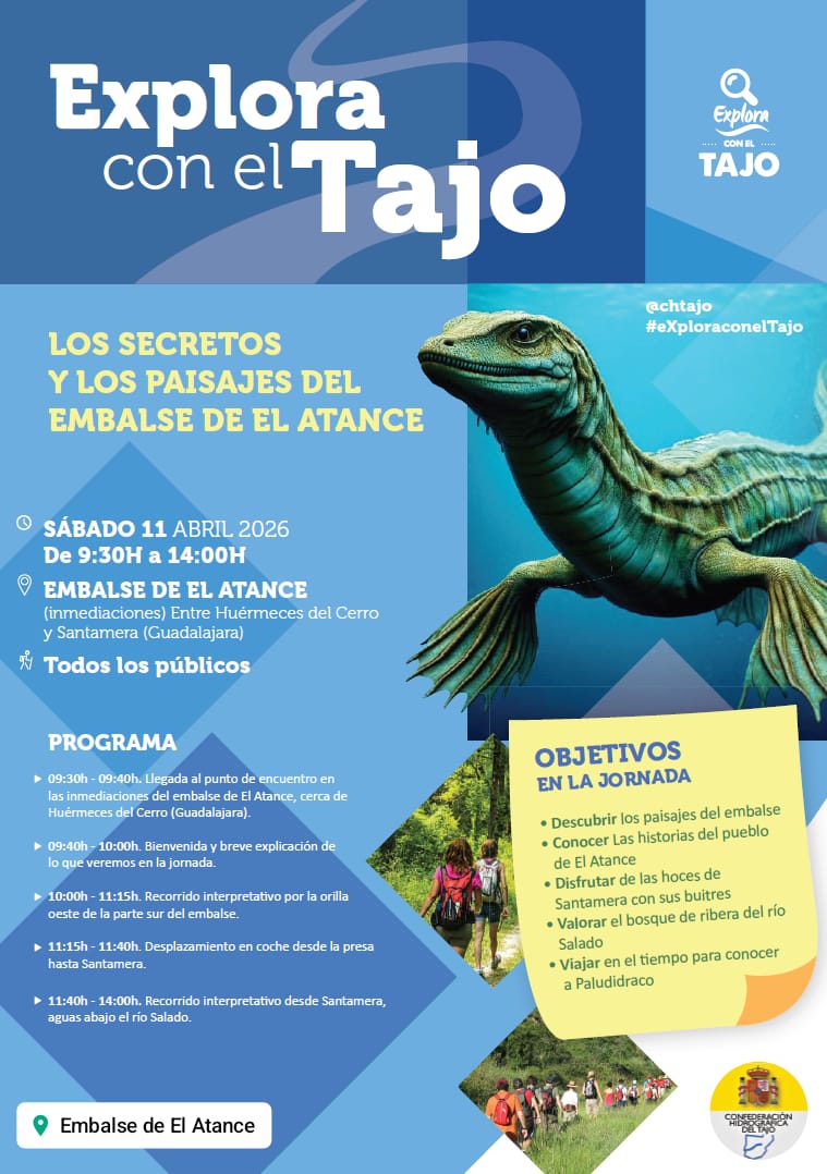 🔎Explora con el Tajo: El Atance -> 11 de abril

ℹ️ La info aquí: vianadejadraque.es/86-noticias/61…

<a href="/chtajo/">Confederación Hidrográfica del Tajo</a>