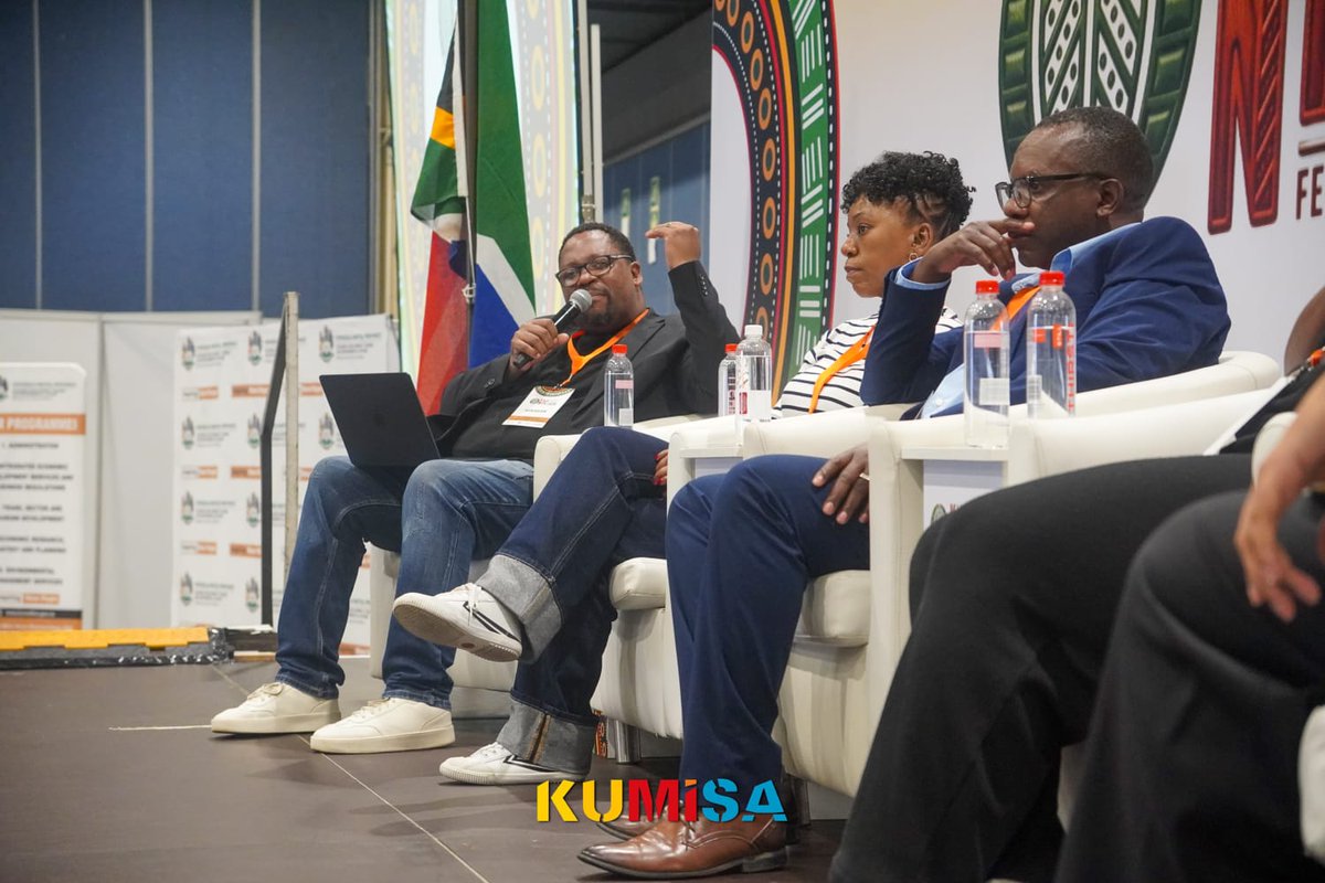 KUMISA_Network's tweet photo. KWANDE Festival 2026: Day 2 Recap 🎤

KUMISA MD, Mr Thando Nyameni, led an insightful and engaging panel discussion unpacking critical topics shaping the music industry, from music rights and licensing to income streams and the growing impact of AI. https://t.co/nWKSrcE3VW