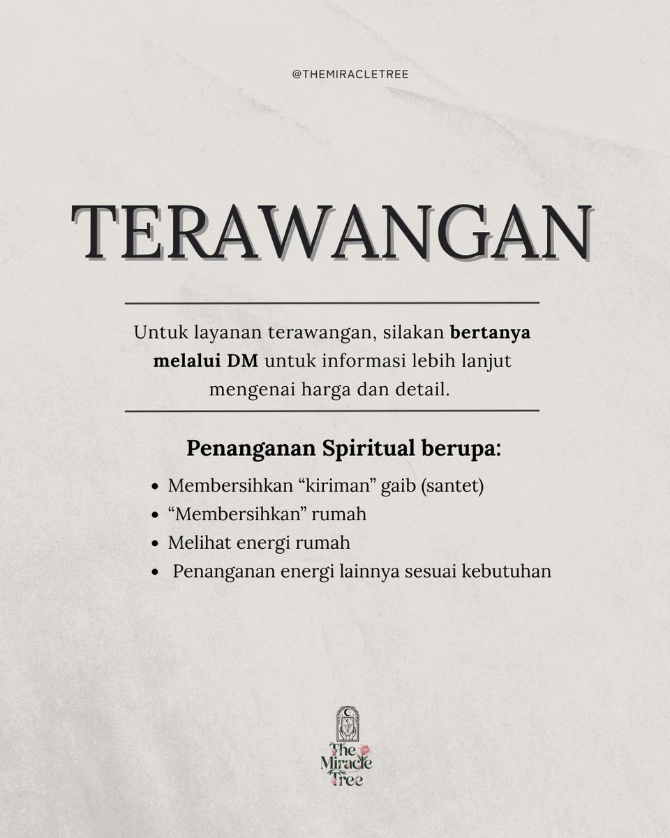 Miracle Tree | Tarot, Ancom, Terawang tweet media