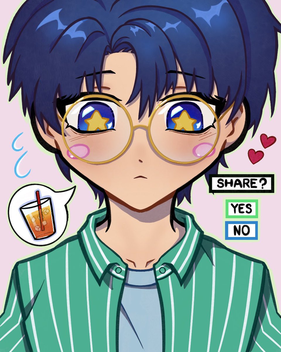 purple41rose's tweet photo. Y: Indirect kiss!😸  |   N: Unlock isg’s pout!😾 #IsagiWeek2026
 #IsagiWeek https://t.co/2ISfkKvIWP