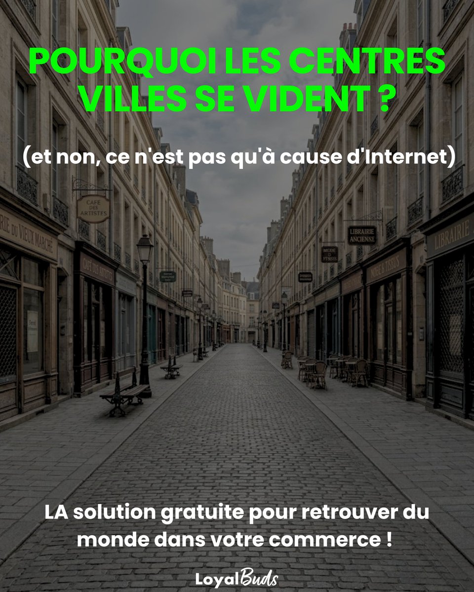 LoyalBuds's tweet photo. Pourquoi nos centres-villes se vident ? 📉
(Et non, ce n'est pas qu'à cause d'Amazon ou du e-commerce).

La vérité dérange : l'expérience d'achat locale classique ennuie la nouvelle génération.

Voici comment le gaming est en train de sauver le commerce de proximité 🧵👇 https://t.co/ZwFdiUWLMB