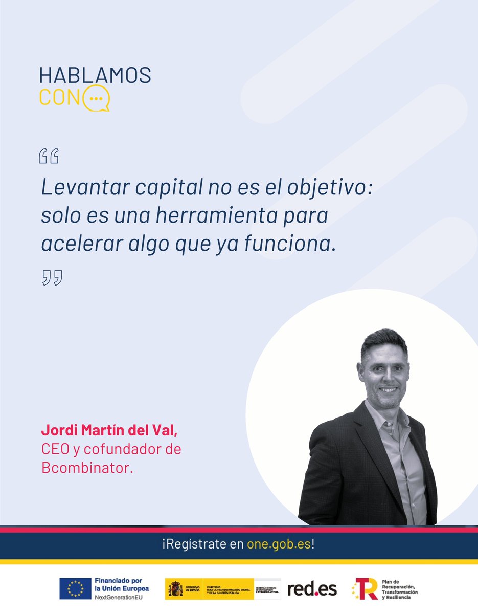 redpuntoes's tweet photo. 🚀 ¿Qué buscan hoy los inversores en fases tempranas?
✨¿Cómo saber si tu #startup está lista para pedir capital?
🤝¿Qué tendencias están despertando mayor interés inversor?
En nuestra #PlataformaONE, Jordi Martín del Val, CEO de @bcombinator_, comparte su visión👇 https://t.co/WmbVJLQ1yO