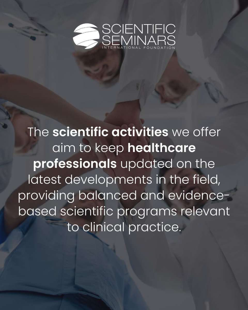 ScientificSemi1's tweet image. The scientific activities we offer aim to keep healthcare professionals updated on the latest developments in the field, providing balanced and evidence-based scientific programs relevant to clinical practice.

➡ Visit our website to discover more: scientificseminars.com

#cme