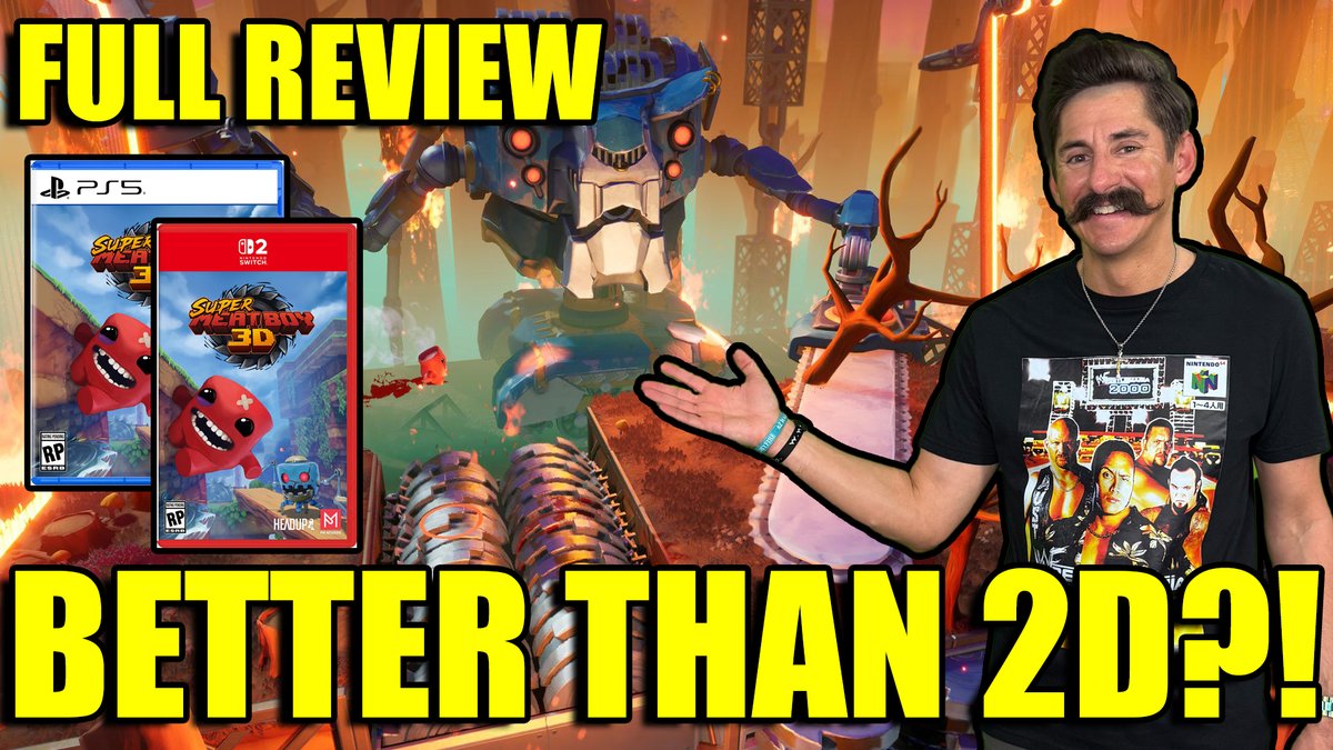 ThunderStashYT's tweet image. Super Meat Boy just made the jump to 3D… 👀

After playing through it on Switch 2, I’ve got a full breakdown of how it feels, how it plays, and whether it actually works.

Full Review: youtu.be/xj3nQFQuvfU

#SuperMeatBoy3D #Switch2 #GameReview @SuperMeatBoy @HeadupGames