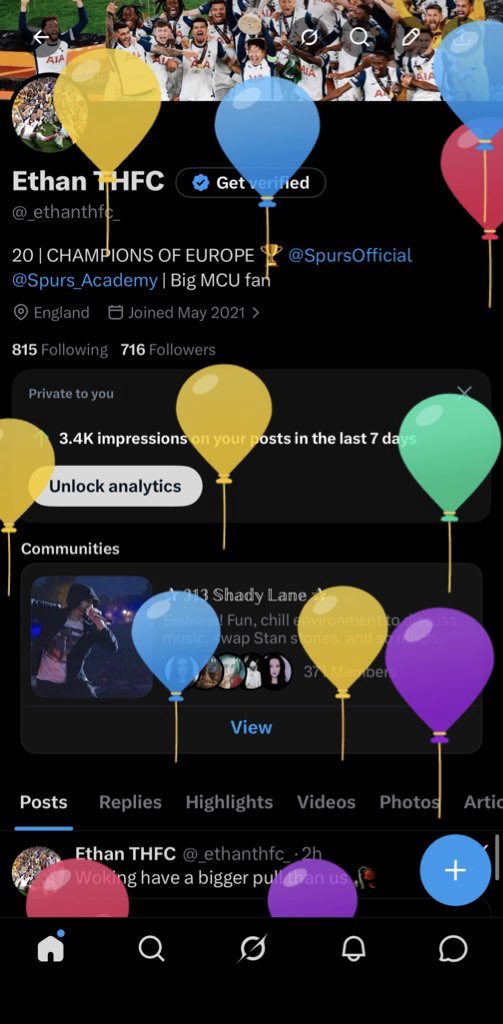 Ethan THFC tweet media