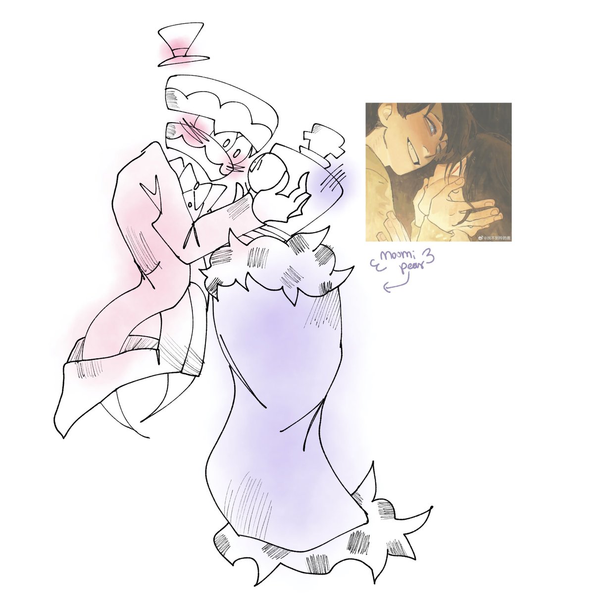 moomipear's tweet photo. they r doomed.. 
idk if i should color this more

 #royalteeth #tadc https://t.co/xRhF790UK0