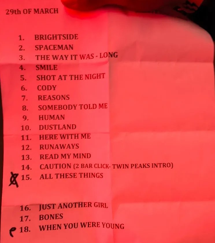 The Killers Venezuela tweet media