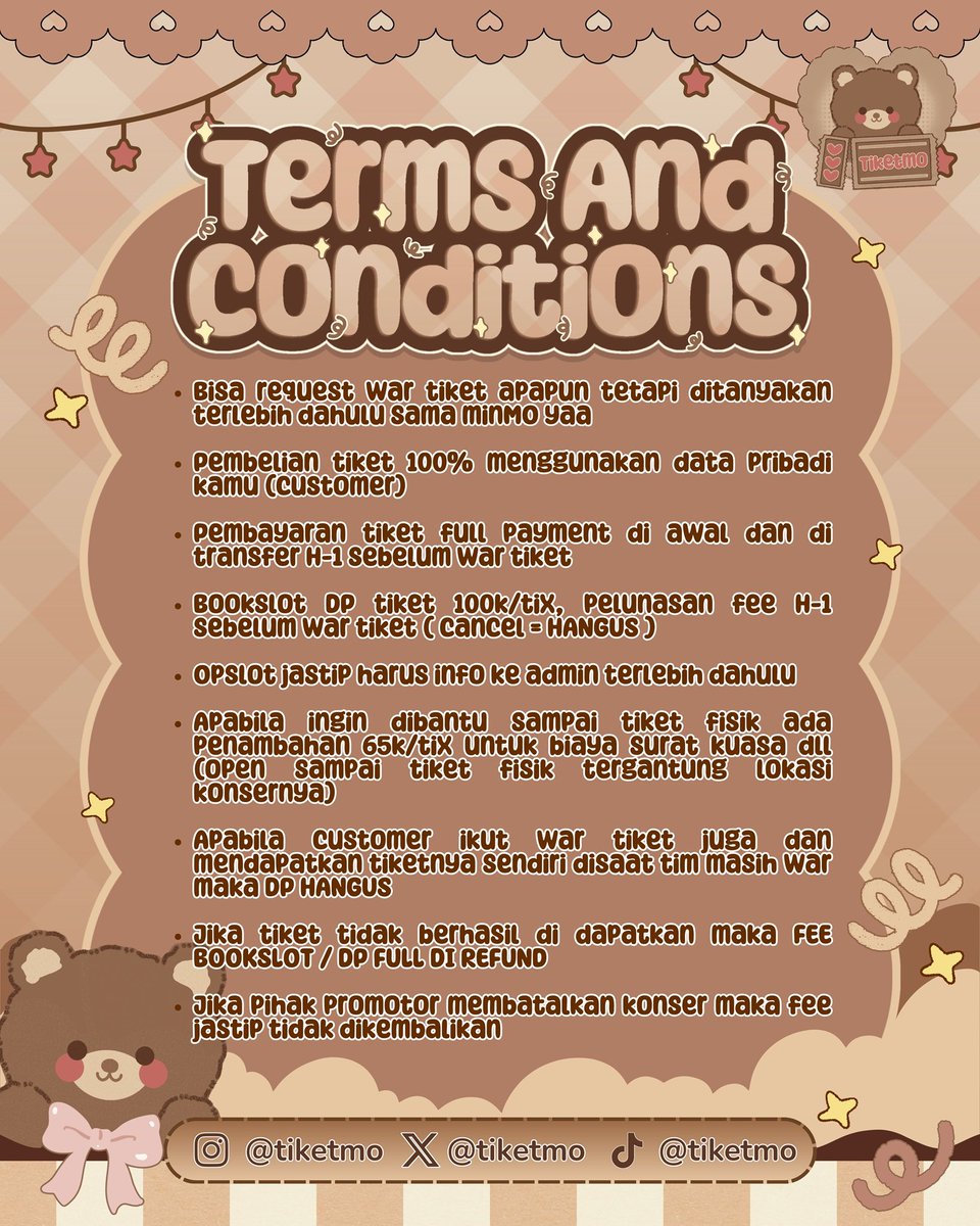 🎫 TIKETMO | JASTIP JOKI JASA WAR TIKET TRUSTED tweet media