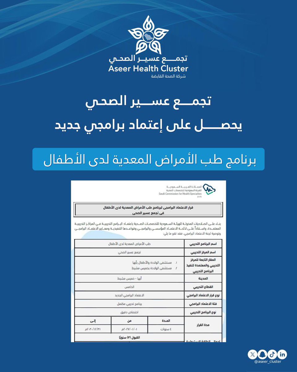 تجمع عسير الصحي tweet media