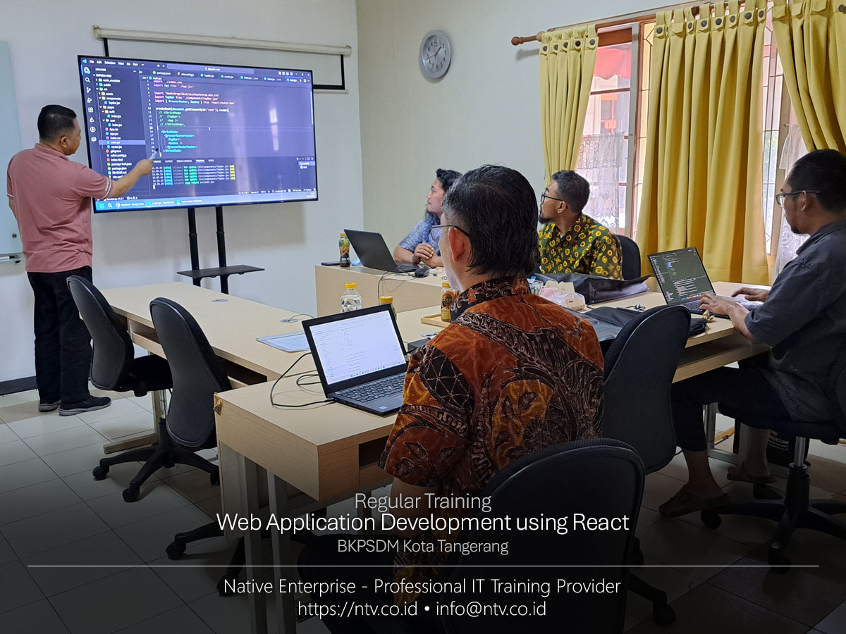nativeent's tweet photo. Web Application Development using React Training bersama BKPSDM Tangerang

https://t.co/pW2Q0fvJhw https://t.co/8IIc9uvOv0