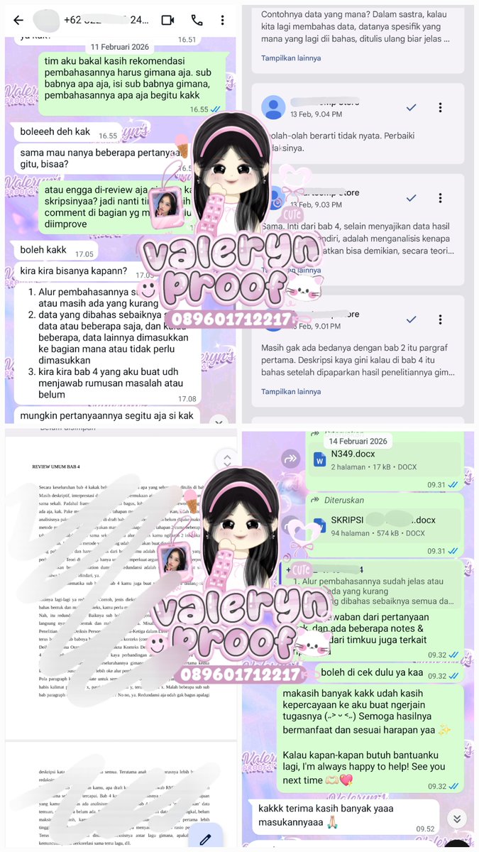 Vale ʚଓ Tutor Bimbingan & Joki Skripsi ; Olah Data tweet media