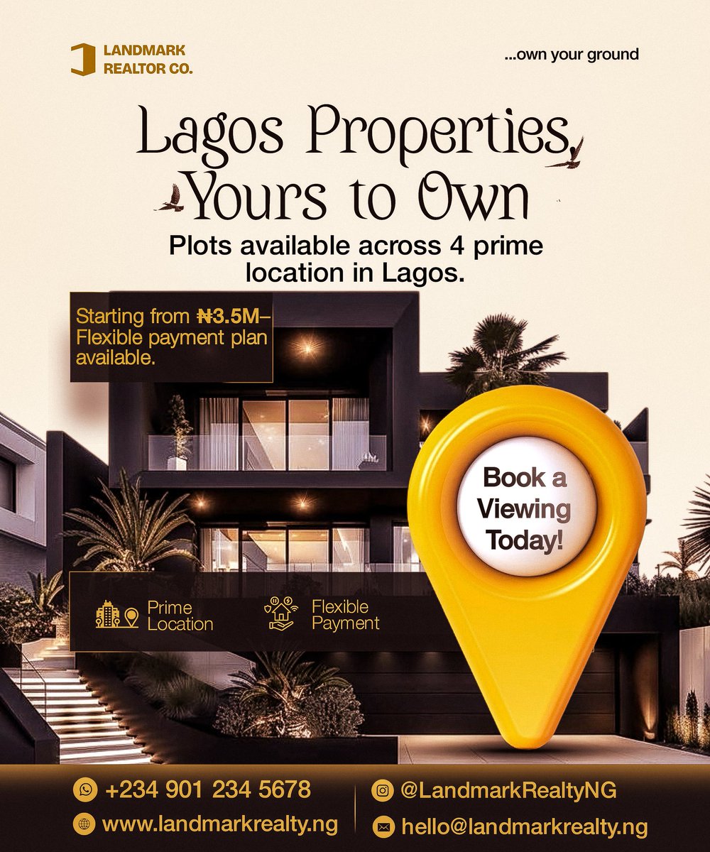 R52913Rufai's tweet image. Let's get the new week started with Landmark Realtor Co.
#Realtor 
#Estaterealtor
#creativesminds4