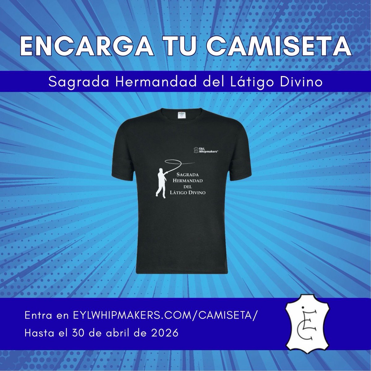 HermandadLatigo's tweet photo. Ya están disponibles en la web las camisetas de la IV Jornada de La Sagrada Hermandad del Látigo Divino.
Todas las personas interesadas pueden realizar su compra desde este momento.

https://t.co/LIPzA6037u https://t.co/lVh4tg3Ejk