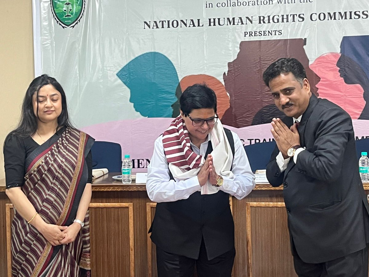 nusrlranchi's tweet photo. National University of Study and Research in Law, Ranchi organised a One-Day Basic Training Programme on “Women at Workplace: Emerging Issues and Challenges” on 25 March 2026, in collaboration with the National Human Rights Commission. https://t.co/ut5qmfiTvk