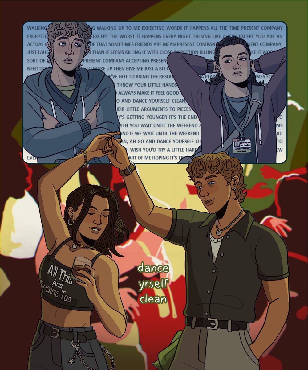 i like to think that every so often when one of them starts to lose the light behind their eyes, whitaker and santos make bleary eye contact after their shift has ended and they go to the nearest acceptable gay bar #thepitt

💉 kofi link 💉 >> ko-fi.com/rabdoidal