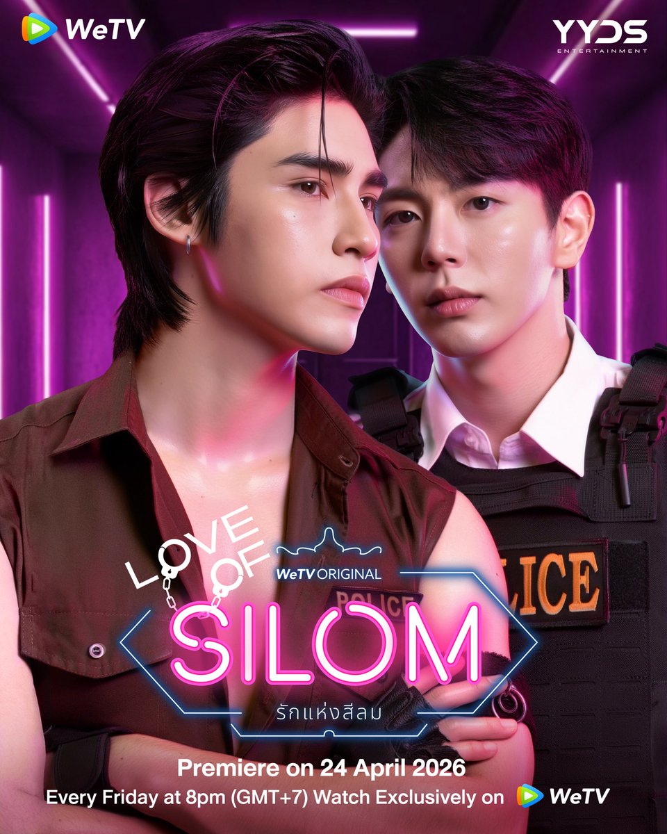 uppoompat's tweet photo. Poster มาแล้วๆๆๆๆ ตื่นเต้ลลลลลอ่ะดิ๊!! ฝ

หนึ่งผู้รักษากฎหมาย
หนึ่งผู้บรรเทาความเหงา
กับความรักที่กำลังจะเริ่มต้น

WeTV Original “Love of Silom รักแห่งสีลม"
นำแสดงโดย
อัพ - ภูมิพัฒน์ เอี่ยมสำอาง
ภูมิ - ภูริพันธ์ ทรัพย์แสงสวัสดิ์

📍เริ่มตอนแรก ศุกร์ที่ 24 เมษายนนี้📍

❤️‍🔥: WeTV Original “Love of Silom รักแห่งสีลม"
⏰ : ทุกวันศุกร์ เวลา 20:00 น. | ดูเวอร์ชัน UNCUT บนแอป WeTV ที่เดียวเท่านั้น
🚨 : https://t.co/Oc2pmTPqwp

#รักแห่งสีลม #LoveofSilomTheSeries
#WeTVth #WeTVOriginal #YYDS
#uppoom #uppoompat #poompps