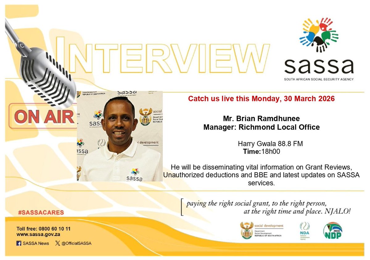 SASSA tweet media
