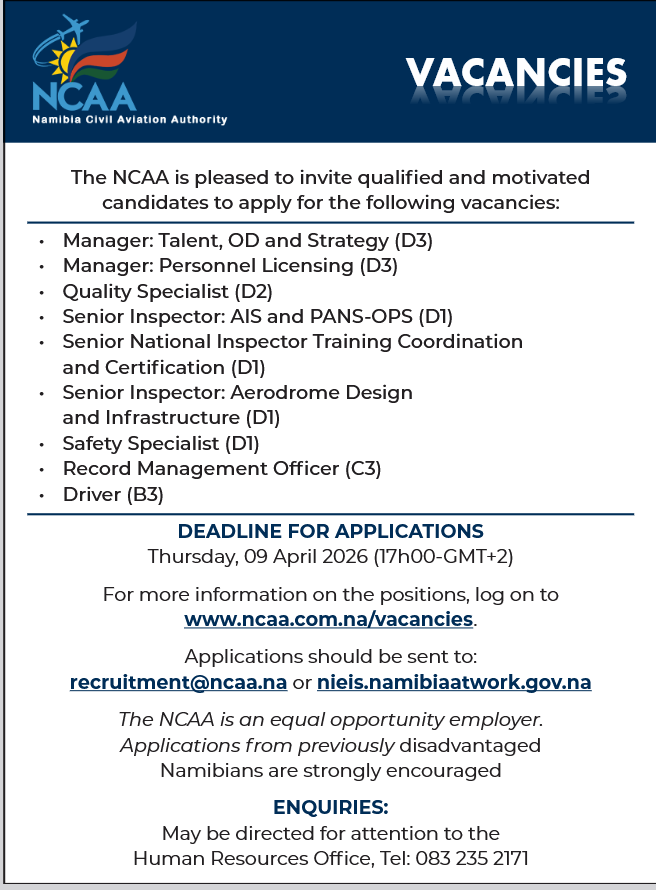 Namibia Civil Aviation Authority (NCAA) tweet media