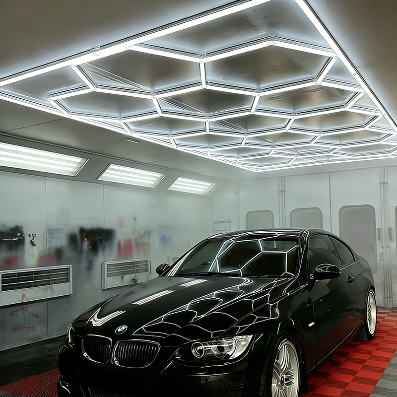 Glenrothman's tweet image. 🌟Even, shadow - free light, minimalist modern design, energy - efficient, and super durable. Brighten up your auto painting game with hexagon LED magic!siltoll.com
#hexagonlights #LED #carpainting #workshop #lighting #siltoll #autodetailing