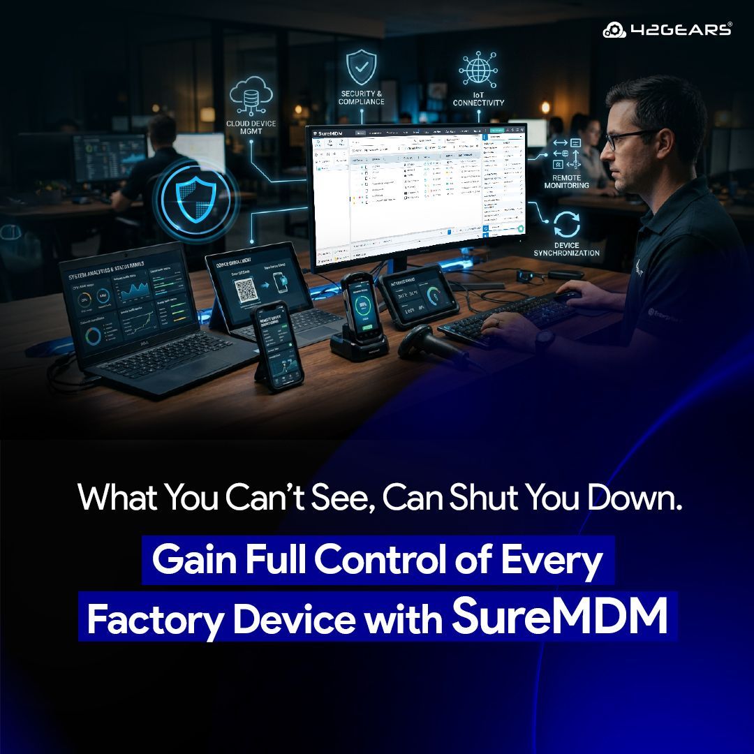 42gears's tweet image. No device problem—just a visibility problem.

Lost devices. Shared logins. Downtime.

It adds up.

Manufacturing needs control, security &amp;amp; real-time visibility.

See how 👇
🔗 42gears.com/blog/mdm-for-m…

#SmartManufacturing #MDM #CyberSecurity #EnterpriseIT