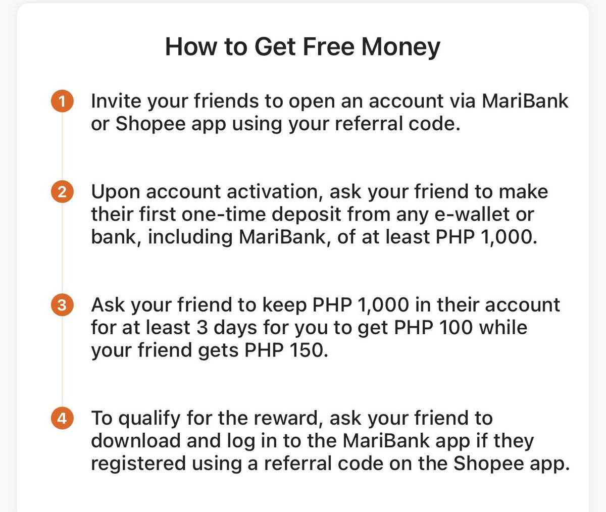 ofskirt's tweet photo. omg guys no joke !! you’ll get ₱ 150
free if you sign up with maribank 💰

★ free transfers weekly
★ free cash in to shopeepay
★ load discounts 
★ earn while you save

use my code: CR200400 https://t.co/HKdLSLCJeP