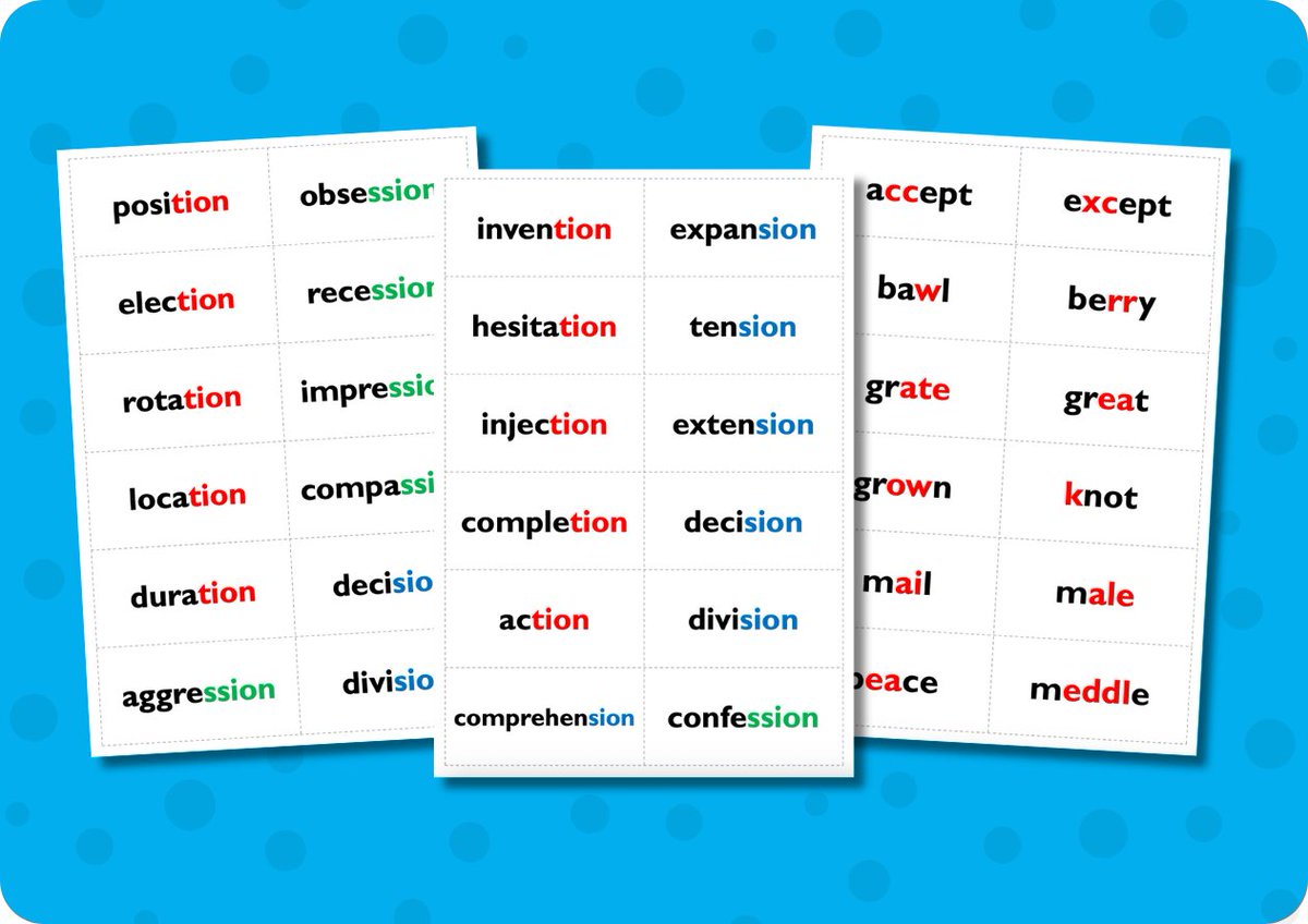 VocabularyNinja's tweet image. 🧠 The VN Spelling System 🧠  Time Saving Gold! 🥇

📲 vocabularyninja.co.uk/whole-school-s…

🏫 Y1 to Y6
📚 Weekly Spelling Rule (40 Page Pack)
📊 Printable Tasks / Teaching Sheets
⚡ Printable Flashcards, Display Slips, Word Banks
📍Mapped Progressions

#spelling #system #teacher #edutwitter