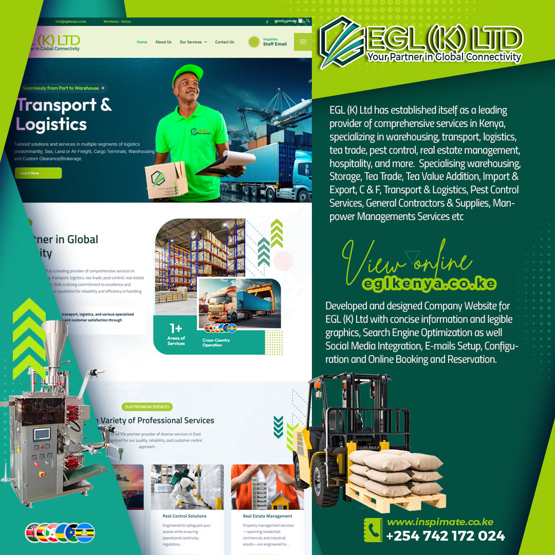 Inspimate's tweet photo. @inspimate we developed and designed Company Website for EGL (K) Ltd 

View : https://t.co/X9wsFp4Ton
Portfolio  https://t.co/3g2j1bxaa8

Get an Online Niche, More than just a website.

https://t.co/LmnyEyOBh3
mail@inspimate.co.ke

 #WebDesign #seo #logisticssolutions #logistics https://t.co/USsgjFgIE2