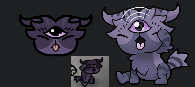 IProxy16's tweet photo. oigan, ¿de que color es Alice?

Su foto de presentación muestra pelaje claro pero en el juego se ve de pelaje oscuro, hasta sus rayas cambian de color...
Es un gato morado con manchas violetas o es violeta con manchas moradas. https://t.co/KIL7vcTCTI