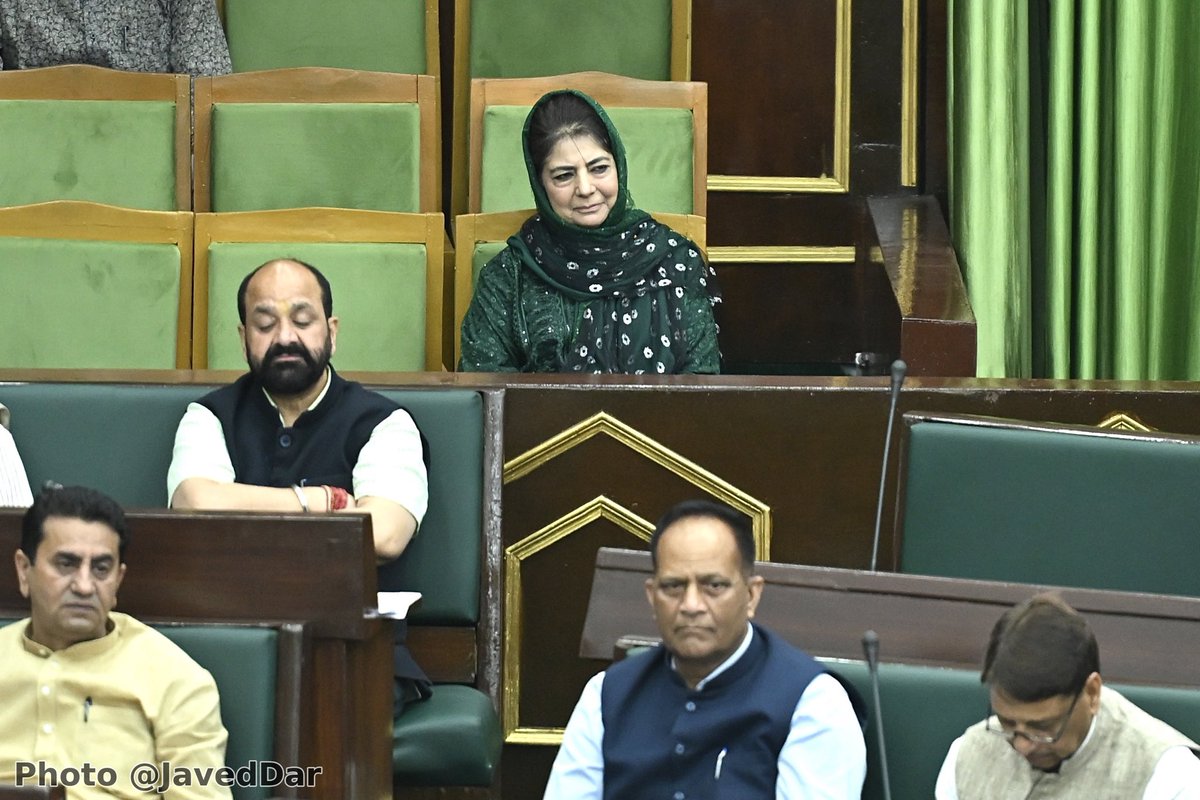 Former Chief Minister of Jammu &amp; Kashmir and PDP President Mehbooba Mufti was present in the Speaker’s gallery, attentively observing the ongoing budget session of the J&amp;K Assembly on March 30, 2026.
<a href="/jkpdp/">J&K PDP</a>