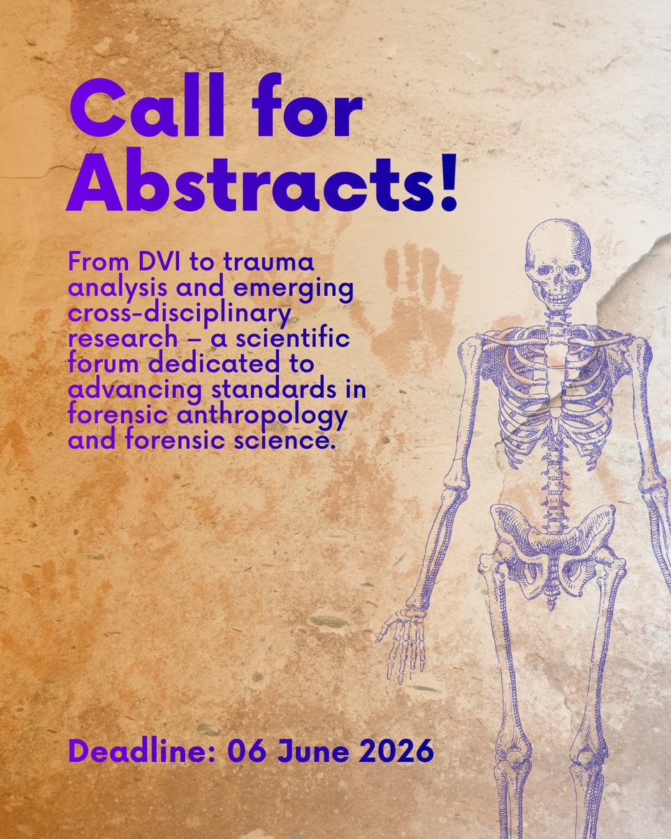 📣 FASE 2026: Advancing Forensic Anthropology Together in Bucharest, Romania
linkedin.com/posts/forensic…

#FASE2026 #ForensicAnthropology #ForensicScience #CallForAbstracts
#InternationalConference #Bucharest #ScientificCommunity
