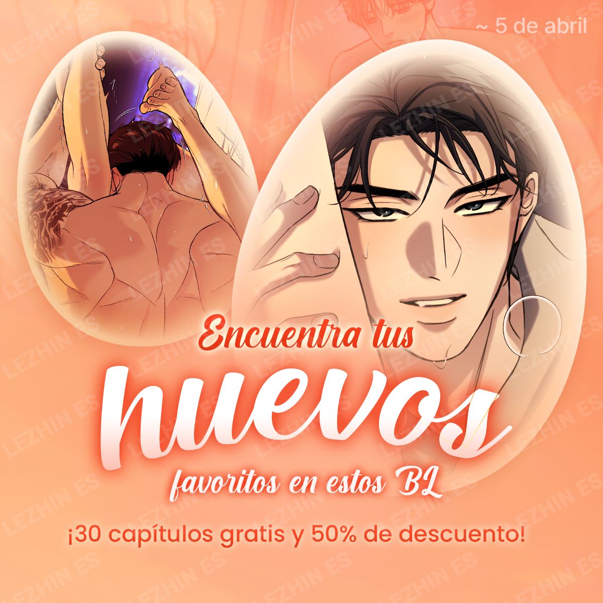 Lezhin_ES's tweet image. No te quedes con las ganas… 👀

Ve por tus huevos favoritos 😏🔥

✨ 30 capítulos gratis + 50% de descuento

🥚buff.ly/nCQch1C 

#LezhinES #Lezhin #Gratis #Descuentos