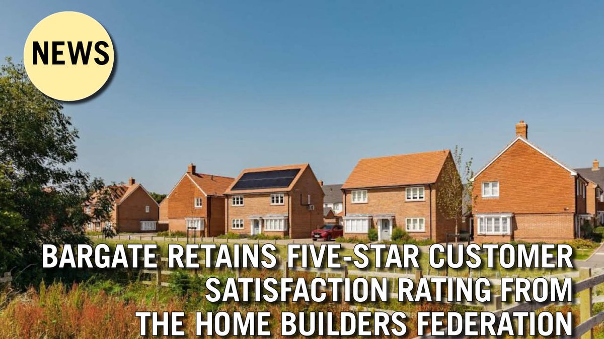 Housebuilderdev's tweet image. Bargate has proudly retained its five-star customer satisfaction rating from the Home Builders Federation! 🌟🏡 Check out the details: hbdonline.co.uk/news/bargate-r… #CustomerSatisfaction #HomeBuilding