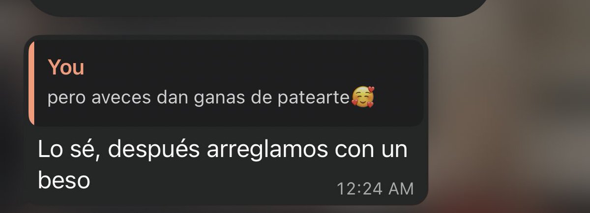 todo lo quiere arreglar con besos 🤔