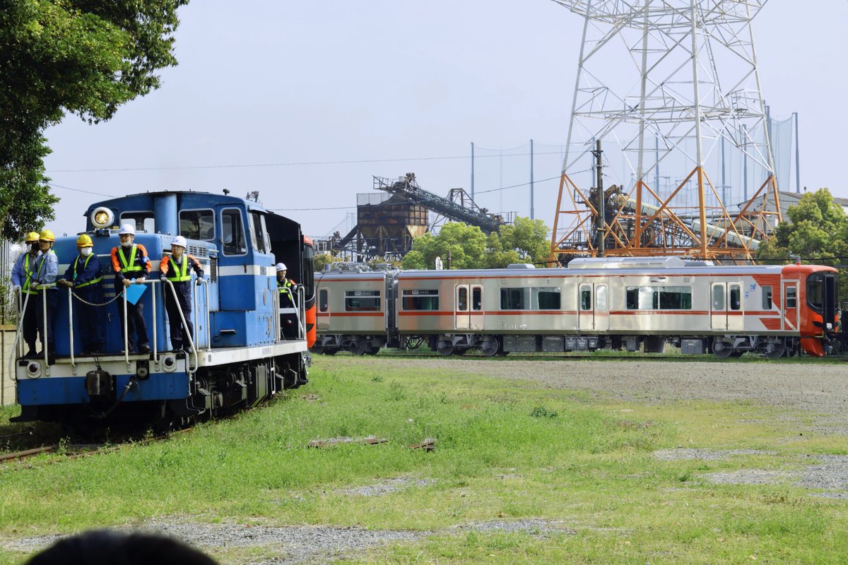 2026/3/30 (月) 名鉄9100系 日車出場甲種輸送 (1回目)ND552 8+9127f+9126f+ヨ8632 (2回目 ...