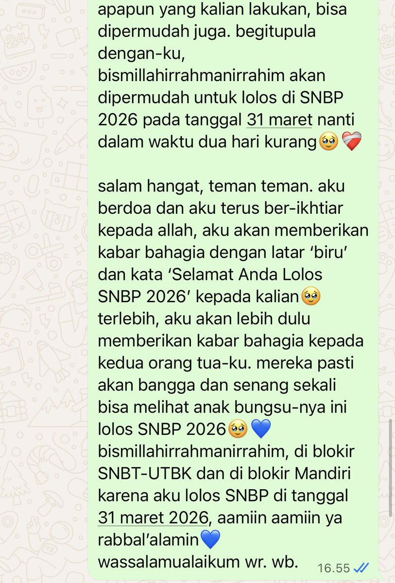 ann ִ ʾ ⟣ bismillah LOLOS PIL.1 UI💛💙 tweet media