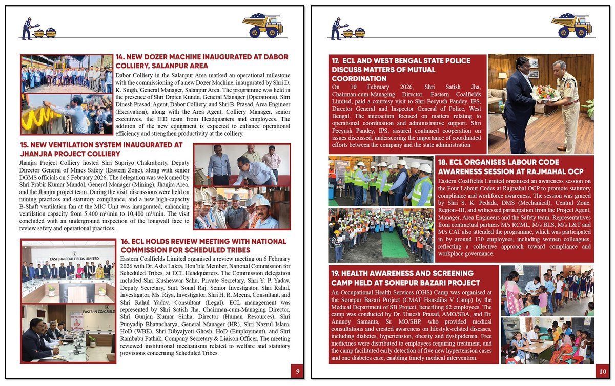 easterncoal's tweet image. Newsletter -February'2026

@CoalMinistry  | @CoalIndiaHQ 

#CIL #ECL #Newsletter #February2026 #TeamECL