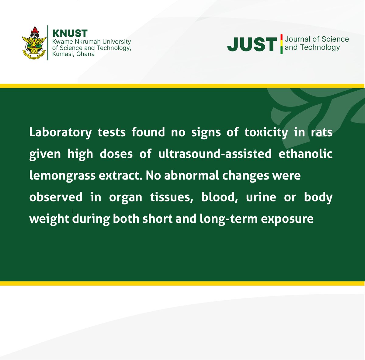 Journal of Science and Technology tweet media