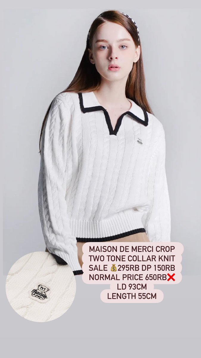 titipdibela's tweet photo. PO JASTIP KOREA
MAISON DE MERCI FABULOUS ARCHIVE SALE

For more info contact https://t.co/f24nhoNR8l
Follow ig https://t.co/2h4ReZ9BA0
Join grup https://t.co/vLhJG2hzLv

-t wts wanttosell maison de merci jastip korea https://t.co/abuqwQBUkM