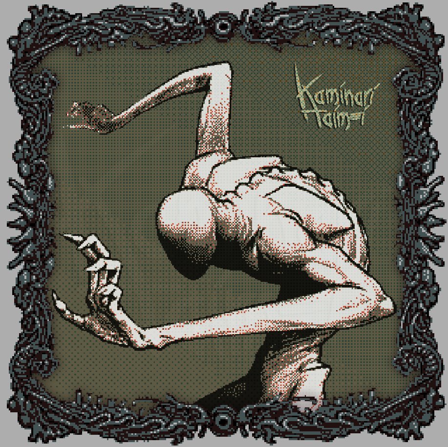 KaminariTaimei's tweet image. #fakepixelart #filters #grimdark #art #monsters #harvestman