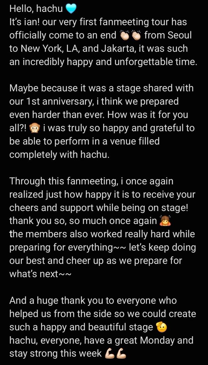 Update de Ian 🫛 en wvrs y la traducción de su mensaje