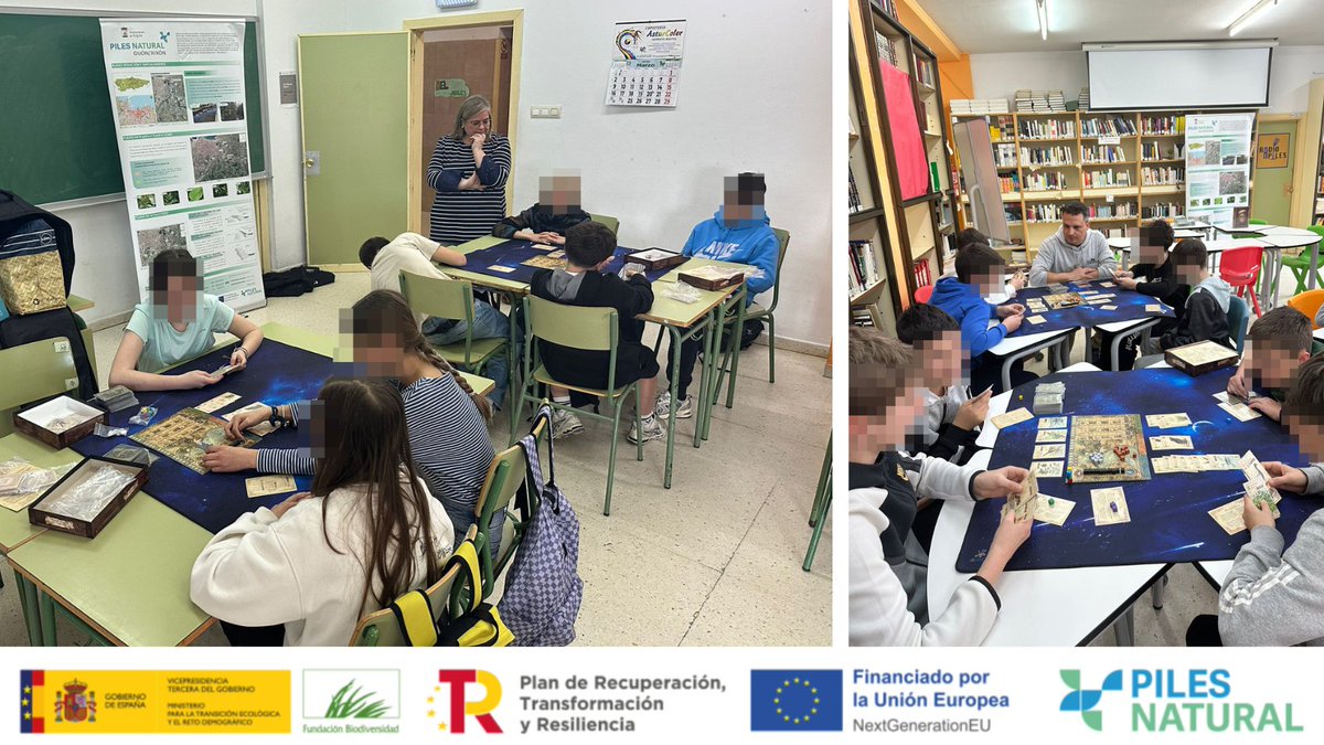 pilesnatural's tweet photo. El pasado viernes realizamos un taller con el alumnado de 1º de ESO del IES Piles, usando un juego de mesa del proyecto PILES Natural.
Una experiencia enriquecedora que demuestra que se puede aprender de forma divertida. https://t.co/ksTGCdggpd