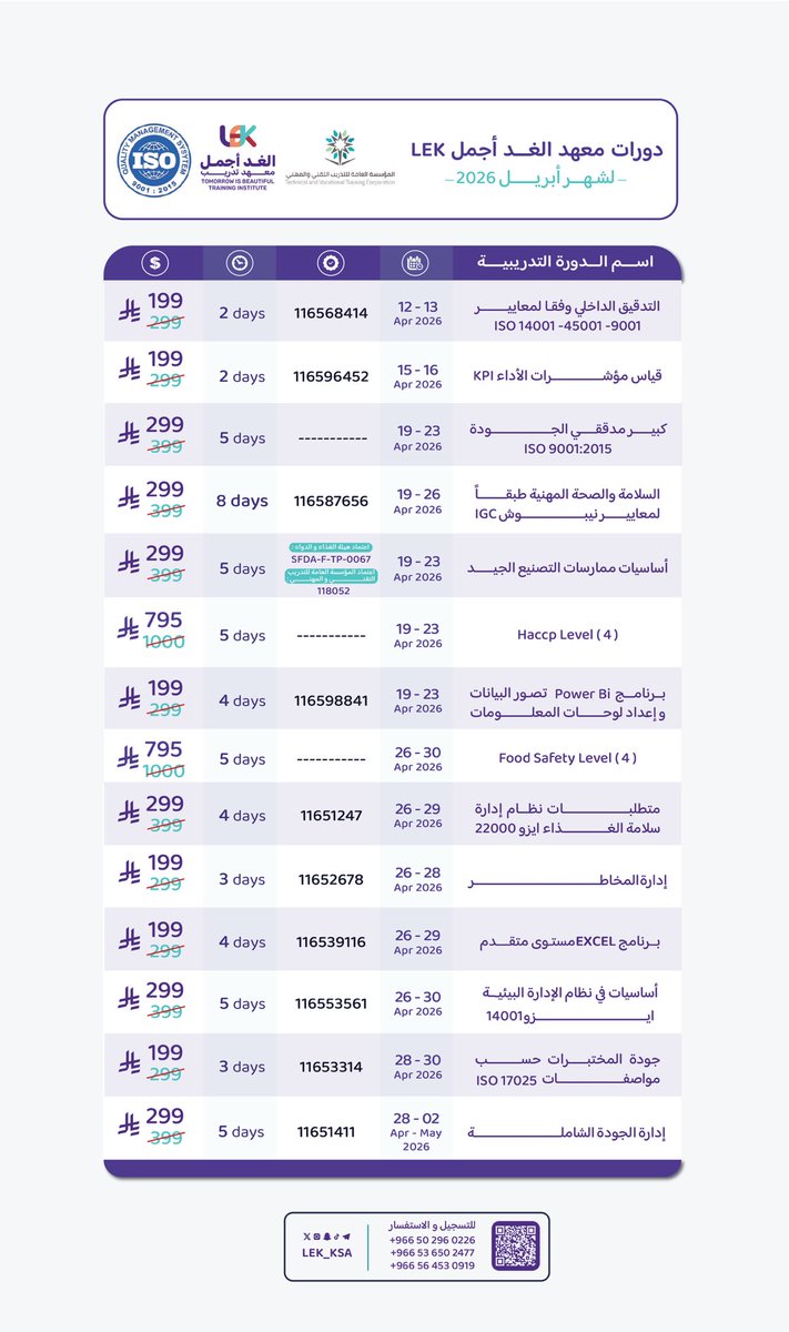 معهد الغد أجمل (LEK) tweet media
