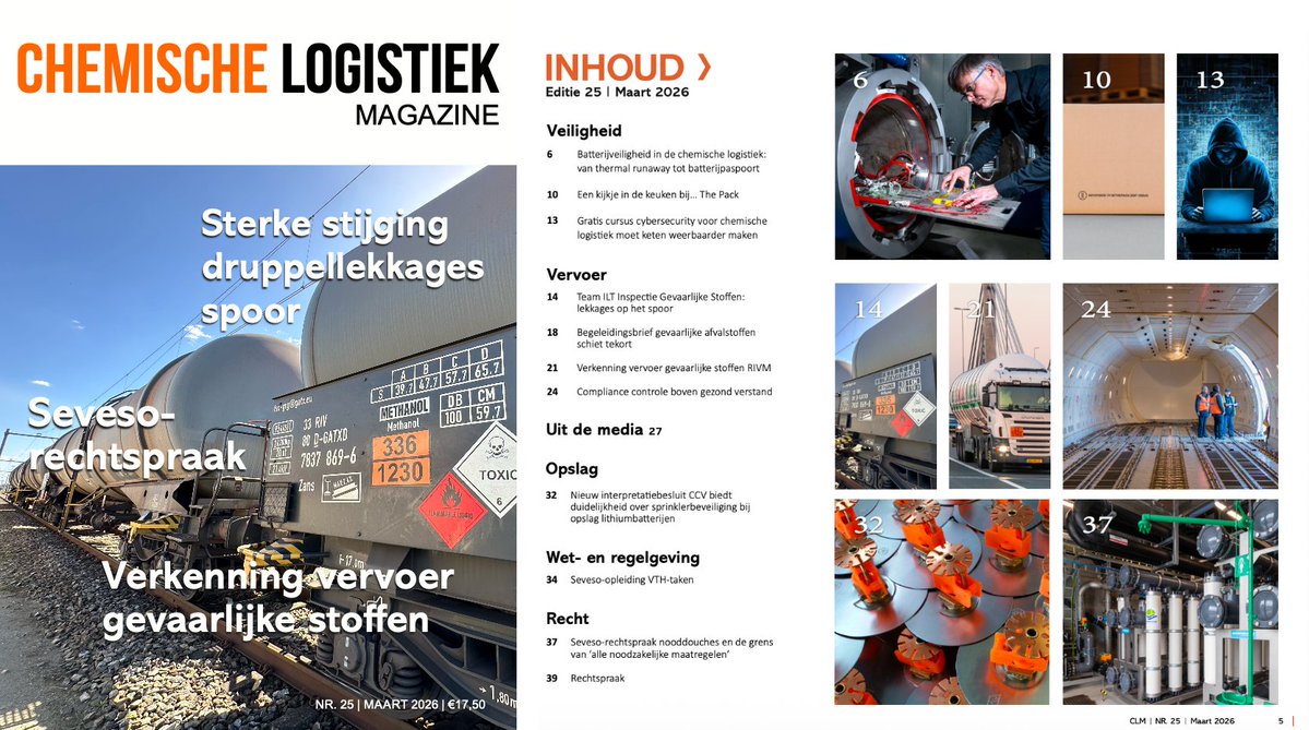 Chemische Logistiek Magazine tweet media
