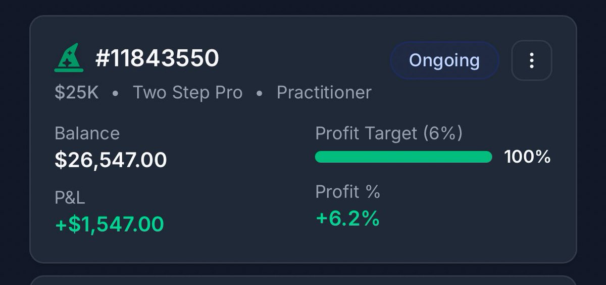 Alhamdulillah 🤲 Passed Phase 2 🤍
The journey continues Insha Allah consistent payouts ahead 💯