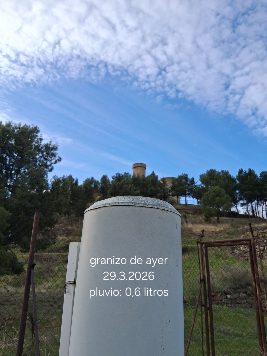 SanPedroAp72844's tweet photo. 30.3.2026
Granicillo de ayer 29.3.2026
pluvio registrado: 0,6
#hoyeseldia
#desdenorte
@AEMET_Aragon
@AEMET_Cantabria
@Aemet_Corpora
@AEMET_LaRioja
@AEMET_Navarra
@lariojaMeteo
@MeteoSE
@meteosojuela https://t.co/qXKpXkqmKx