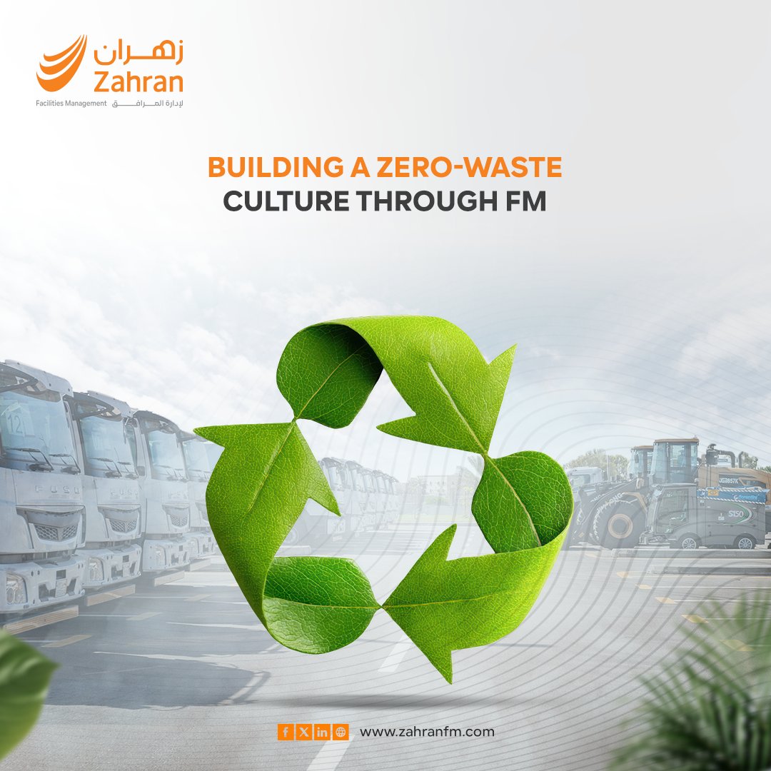 On the #InternationalDayOfZeroWaste, we’re reminded that sustainability starts in operations.

Through integrated FM solutions, #ZahranFM helps clients reduce waste, improve efficiency, and take real steps toward zero-waste environments by focusing on one coordinated FM approach.